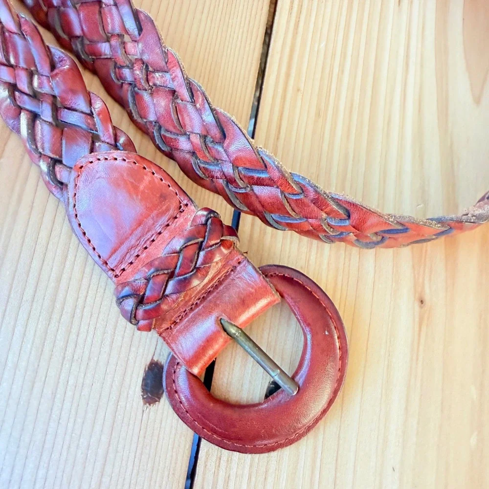 Vintage Turkish Collection Woven‎ Braided Leather Belt